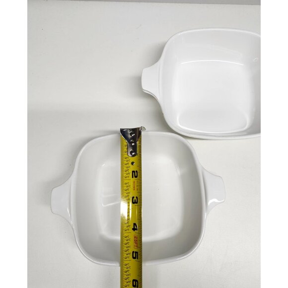 2- CorningWare P-41 Cornflower Blue Petite Pans Blue Stamp Casserole Dishes - Picture 5 of 8